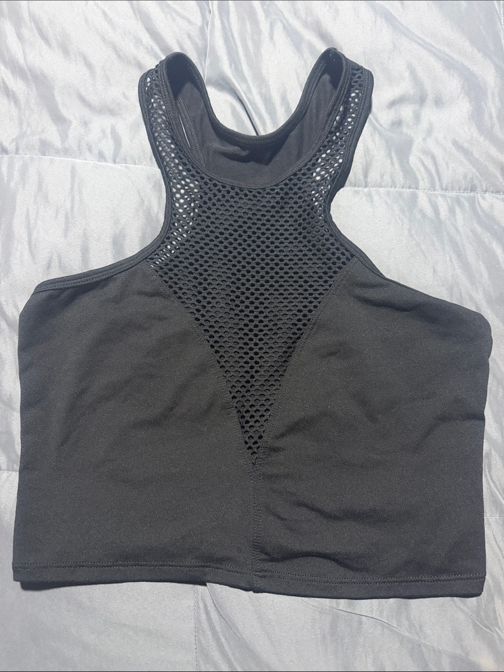Bombshell sportswear Women’s High-Neck Mesh top- Black